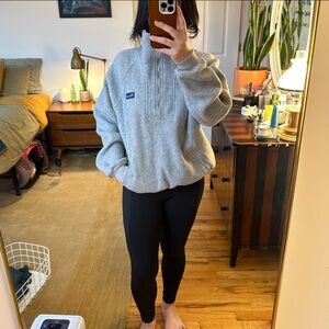 vintage penfield • long sleeve fleece quarter zip up sweater